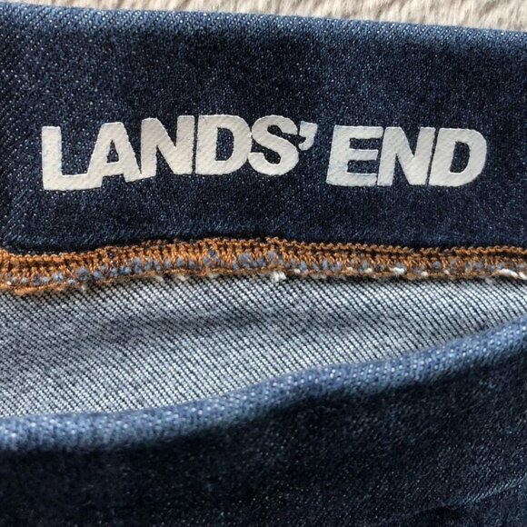 Lands End Womens Mid Rise Pull-On Skinny Jeans Size 6P Blue Denim Casual Stretch - Picture 9 of 16